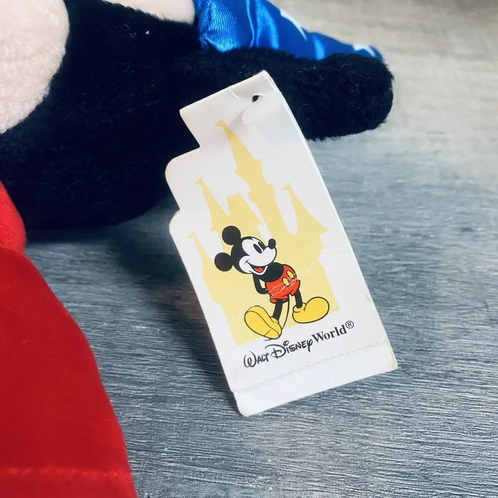 Disney Sorcerer Mickey Mouse Bean Bag Plush Doll With Tag 13”